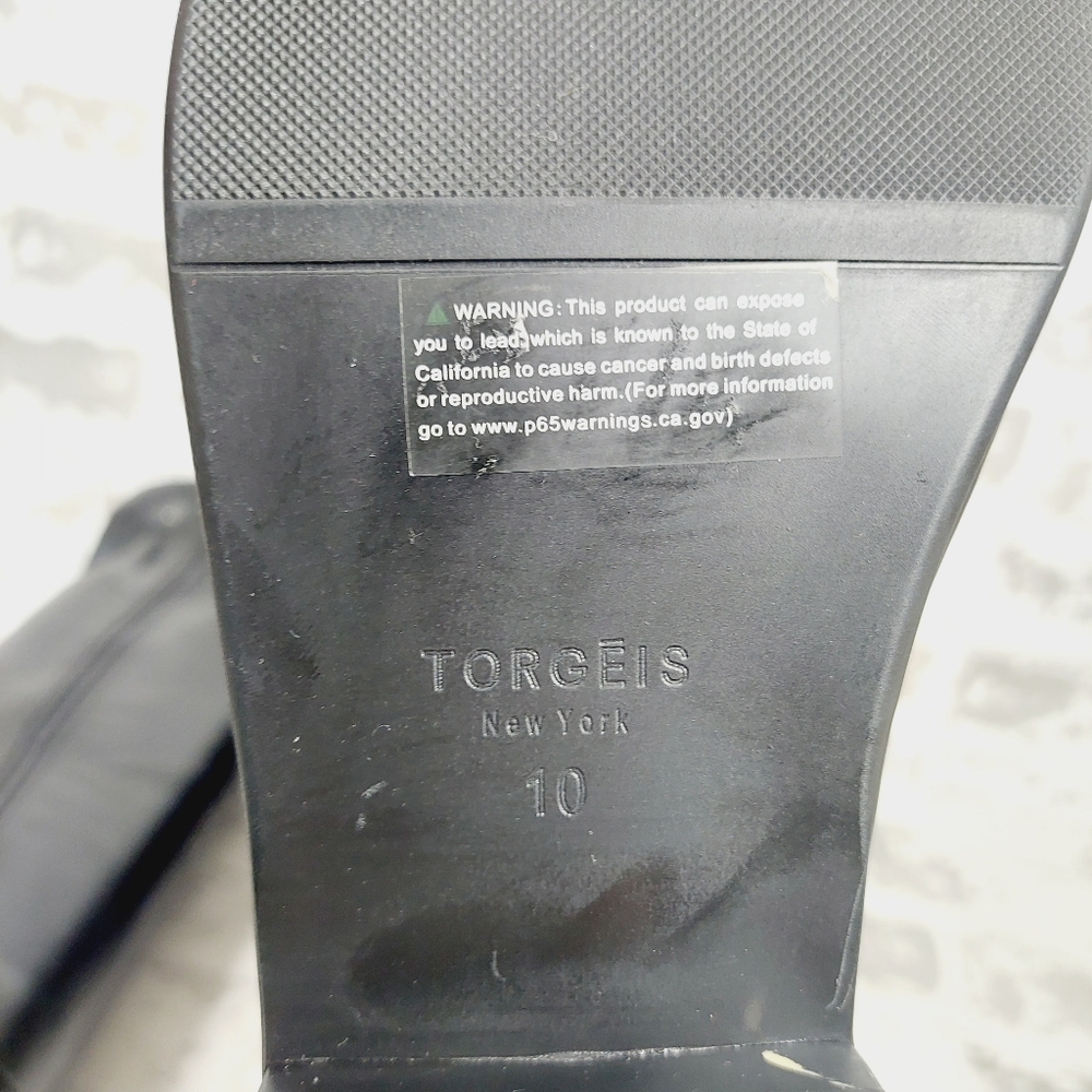New TORGEIS Women’s Square Toe Black Knee High Boots i174 - Picture 8 of 11